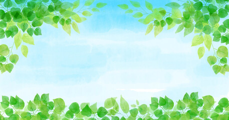 Fresh Spring Green Background Illustration