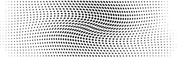 Abstract monochrome grunge halftone pattern. Vector illustration