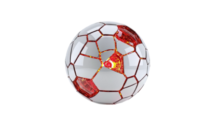 Futuristic Glowing Soccer Ball