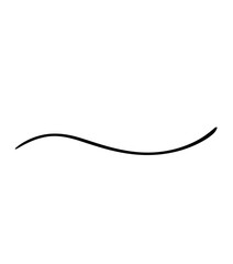 Obraz premium Smooth curved line element with minimal style, isolated on transparent background. Elegant abstract line suitable for modern layouts and creative compositions.