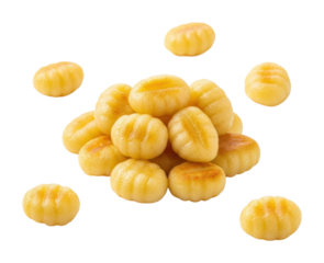 Delicious gnocchi preparation at home culinary kitchen isolated on transparent background