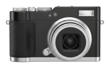 Camera equipment focused on home digital isolated on transparent background
