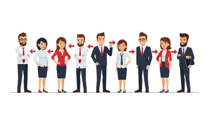 Fototapeta premium Business Teamwork and Communication Concept - People Network