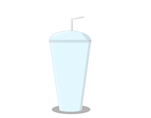 a glass of lemonade is light blue on a white background,