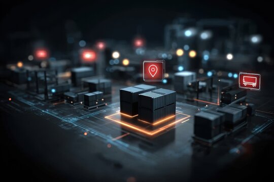 A clear industrial scene where operation depends on scan and logistic clarity as management controls the system of stock and shipping
