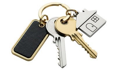 Keychain with House Key and Car Key