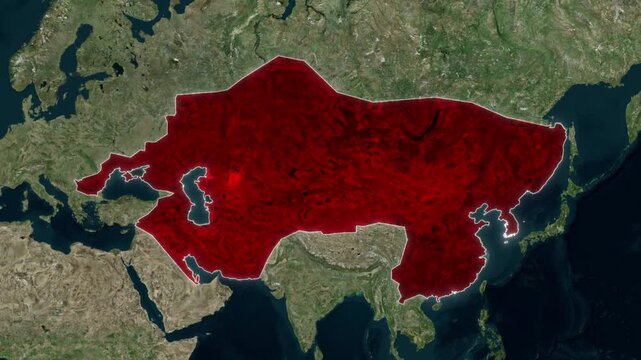 Historical Map Of The Mongol Empire Animation 1279 AD