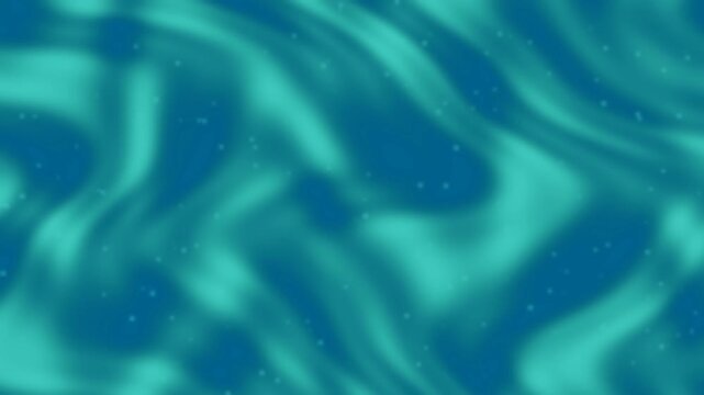 Abstract deep blue liquid background featuring soft waves and out of focus square particles for a dreamy vibe