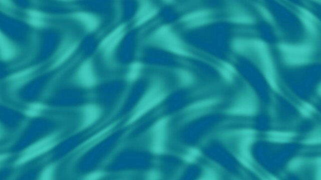 Vibrant and sharp liquid animation in turquoise colors featuring defined wave patterns without particles