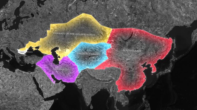 Animated Mongol Empire Map 1279 AD