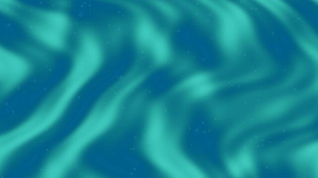 Futuristic abstract background with sharp blue waves and defined ring particles floating in a seamless loop