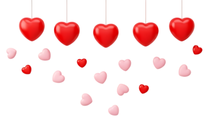 Floating Hearts Decoration