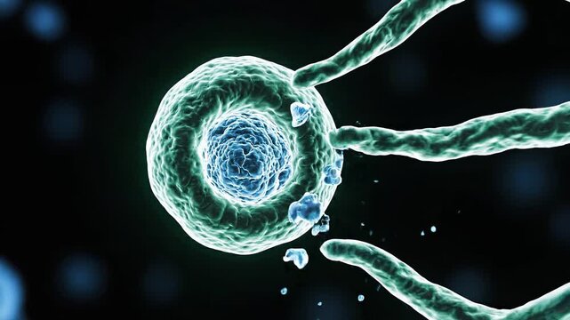 White Blood Cell Phagocytosis in Dark Field