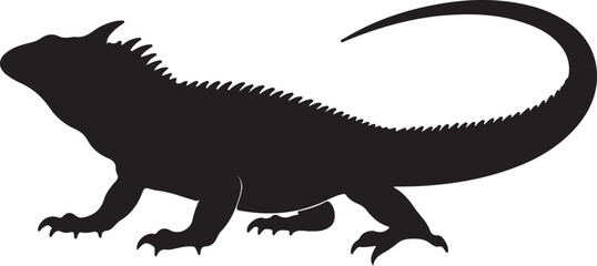 Obraz premium Tiger in silhouette white background.