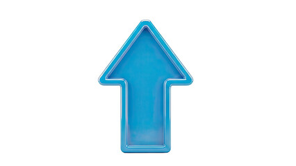 Fototapeta premium Blue Arrow Pointing Up