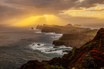 Sao Lourenco trail and viewpoint in Madeira, Portugal	
