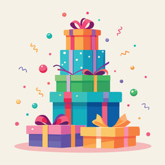 Colorful gift boxes