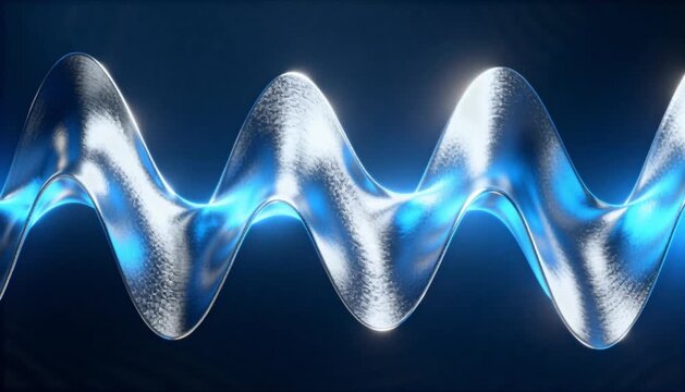 abstract 3d waves of light frequency pattern perfect for world radio day