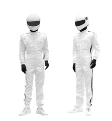 Set Full body of motorcycle Gear model isolated.