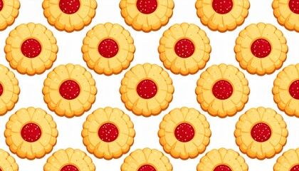 Delicious homemade chocolate chip cookies and sweet baked biscuits isolated on a fresh white background for a tasty dessert snack