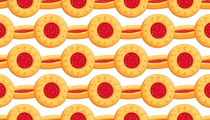 Delicious homemade chocolate chip cookies and sweet baked biscuits isolated on a fresh white background for a tasty dessert snack