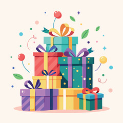 Colorful gift boxes