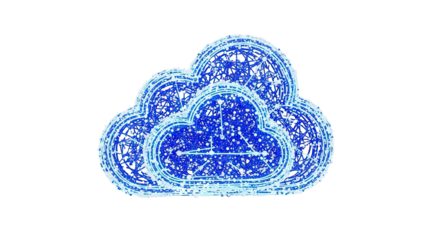 Abstract Blue Cloud Network