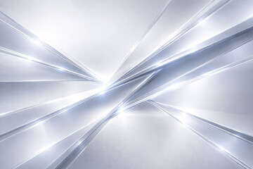 控えめなオーロラ反射を持つメタリックテクスチャ　クリーンな未来背景