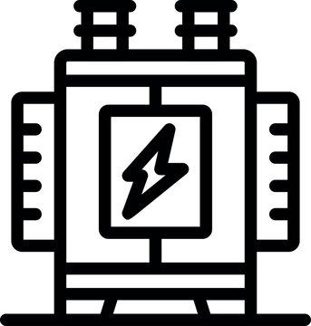 Electric transformer distributing electricity, essential component of power supply infrastructure, ensuring efficient energy distribution