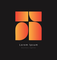 Company business logo design created in a clean and modern vector style, featuring a professional brand mark suitable for corporate identity, startups, offices, websites, stationery and business brand