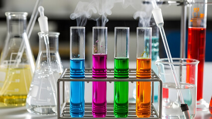 National Science Day Chemistry Experiment Concept