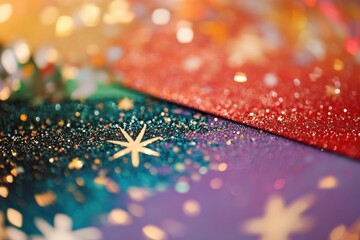 Sparkling abstract patterns create a vibrant display of color and light.