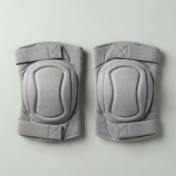 Pair of resilient knee pads offering enhanced protection and durability