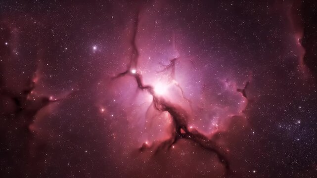 Stunning Cosmic Dance - The Majestic Eagle Nebulas Pillars of Creation in Deep Space.