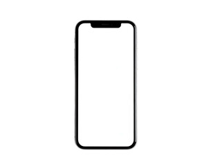 Simple Black Outline of Mobile Phone.