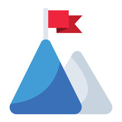 Goal business icon design