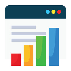 Graphs business icon design
