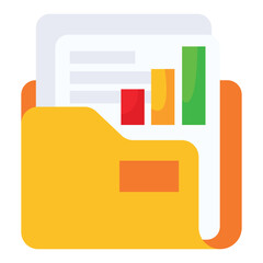 Folder icon design. Folder and file icon