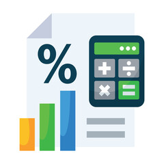 Finance report icon design business