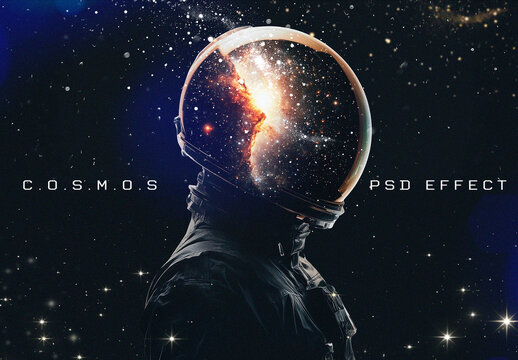 Astronaut Helmet Cosmic Universe Cosmos PSD Effect