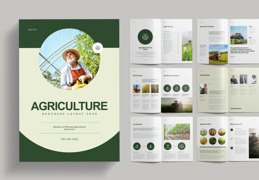 Agriculture Brochure Template