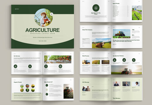 Agriculture Brochure Landscape Template