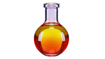 Glass Bottle with Amber Liquid