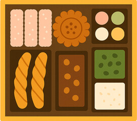 다양한 간식 세트