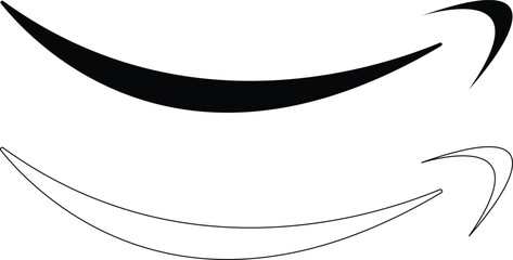 Vector illustration of a girl face logo featuring a black cartoon eye and moon design symbol