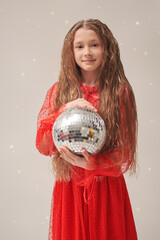 Naklejka premium Gentle Holiday Girl