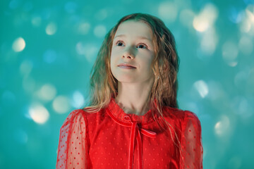 Naklejka premium Festive Dream Girl