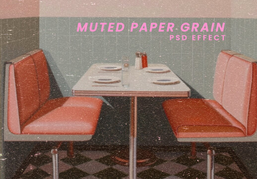 Muted Paper Grain PSD Photo Effect