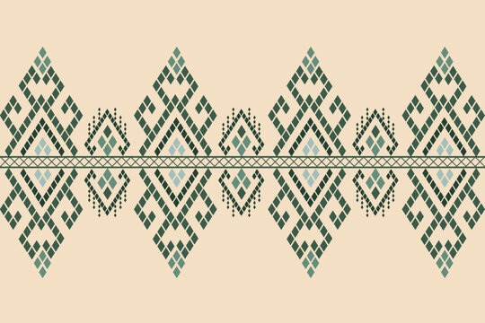 Native Ikat patterns, folk embroidery patterns, and Aztec geometric patterns are suitable for use as backgrounds, illustrations, fabrics, clothing, textiles, prints, and batik.