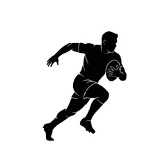 Fototapeta premium Two boxers in fighting stance silhouette.